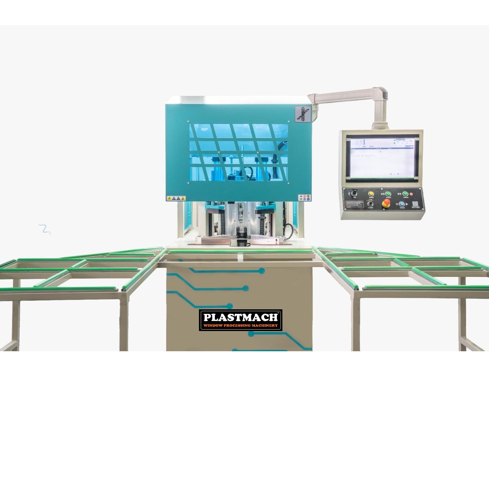 Mașina de Curațat Colturi CNC ptr. Profile PVC (2 axe) - SH6000