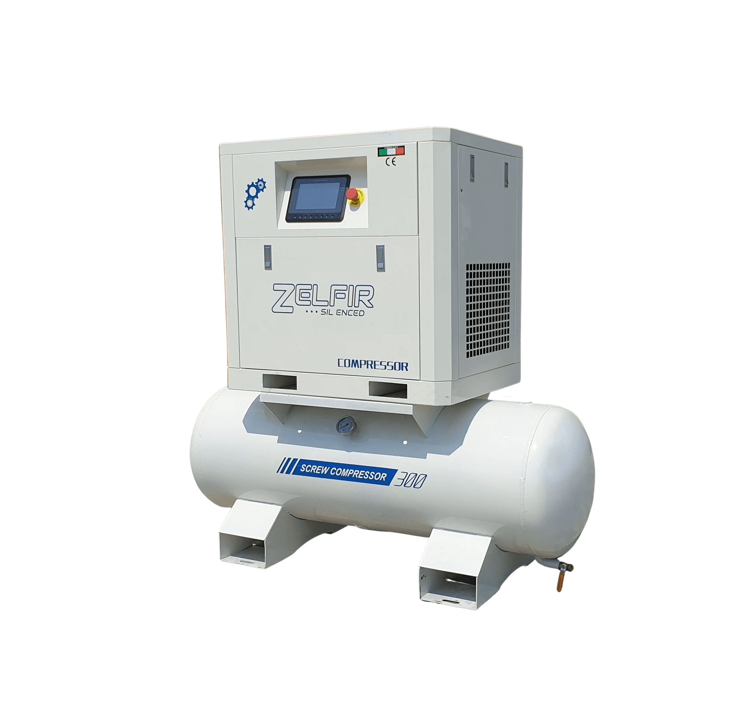 Compresor de Aer Silențios cu Inverter 7,5kW cu Butelie (330lt) - ZELFIR